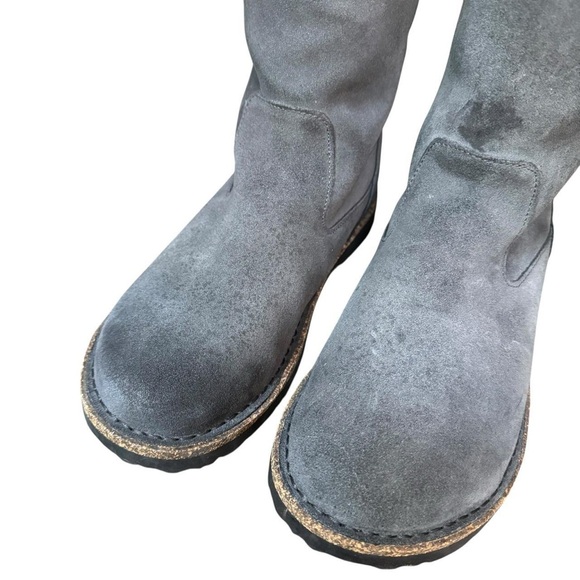 Birkenstock casual grunge Uppsala gray suede shearling ankle boots 40 - Picture 4 of 8